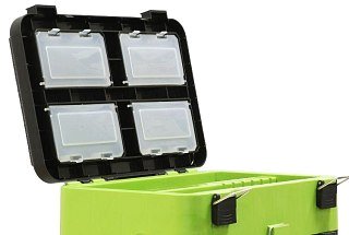 Ящик зимний Helios Fish box 19л двухсекционный зеленый - фото 5