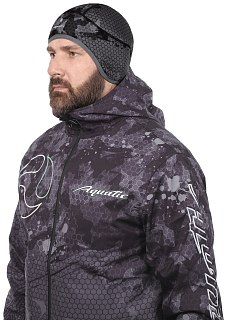 Шапка Aquatic теплая softshell флис camo black - фото 1