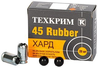 Патрон 45Rubber Техкрим Maximum Хард травматический 1/20/1080