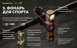 Фонарь Armytek Elf C2 USB-C победа белый - фото 9