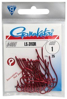 Крючок Gamakatsu LS-3113R red №1 - фото 1
