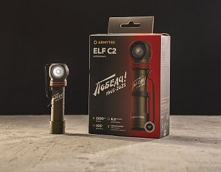 Фонарь Armytek Elf C2 USB-C победа белый Com - фото 5