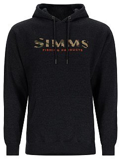 Толстовка Simms Logo hoody charcoal heather  - фото 1