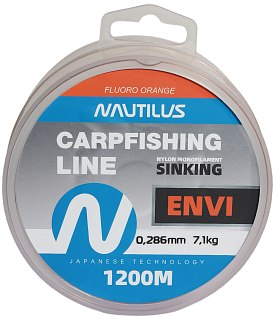 Леска Nautilus Envi orange 1200м 0,286мм 7,1кг - фото 5