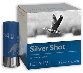Патрон 12х70 Главпатрон Silver shot 3 высокая скорость 34
