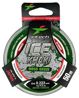 Леска Intech Ice Khaki moss green 50м 0.223мм 4.3кг - фото 1