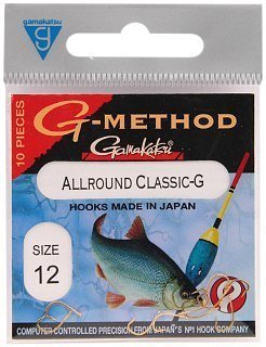 Крючок Gamakatsu G-Method allround gold №12