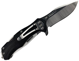 Нож Sanrenmu 7098LUE-PH-T5 складной сталь 12C27 Mirror black PA66 GF - фото 9