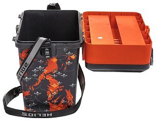 Ящик зимний Helios Shark 19л оранжевый - фото 4