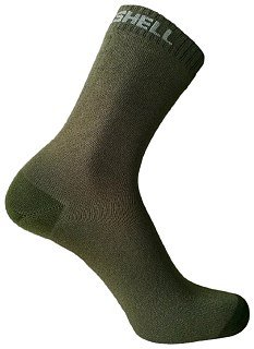 Носки DexShell Ultra Thin Crew оливковый зеленый  - фото 2