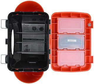 Ящик зимний Helios Fish box 10л односекционный оранжевый - фото 3