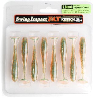 Приманка Keitech виброхвост Swing impact fat 2,8" Pal 11 rotten carrot - фото 1