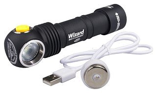 Фонарь Armytek Wizard Magnet v3 XP-L USB белый - фото 2