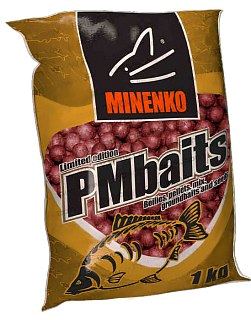 Бойлы MINENKO PMbaits пылящие Bloodworm-мотыль 20мм 1кг