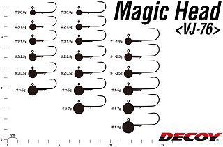 Джиг-головка Decoy Magic Head VJ-76 №1 7,0гр - фото 2