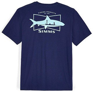 Футболка Simms Salty Sign T-Shirt Navy  - фото 1