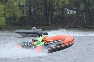 Лодка Boatsman BT320A надувная графитово-оранжевый - фото 8