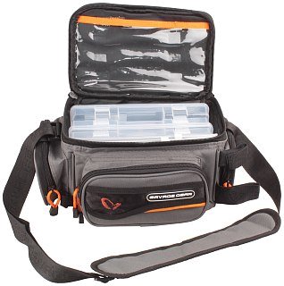 Сумка Savage Gear system box bag S 3 boxes&PP bags 15x36x23см - фото 2