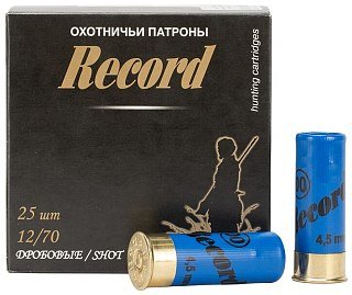 МП Патрон "Рекорд " б/к ув.осыпь 12/70 №00 32 гр. NEW (пачка 25 шт, короб., 250) - фото 1