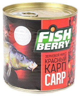 Консервированная зерновая смесь Fish Berry Попова карп красный клубника 430мл