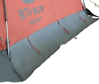 Палатка BTrace Atlant 3 красный - фото 6