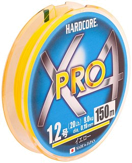 Шнур Yo-Zuri PE Hardcore X4 Pro Duel 1.2/0.19мм 9.0кг 150м - фото 1