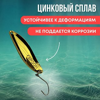 Блесна Riverzone Predator 2,5гр 45мм gold - фото 2
