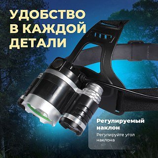 Фонарь Pereval BT-HL9018 налобный 300 Lumens - фото 4