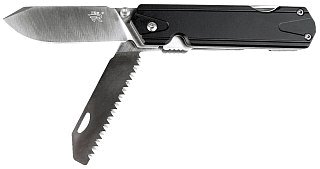 Нож Sanrenmu 7117LUX-LH-T5 складной сталь 12C27 рукоять Black Aluminum - фото 12