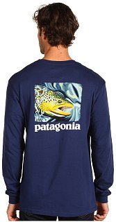 Футболка Patagonia World trout catch t-sh classic navy - фото 2