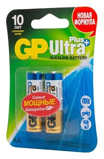 Батарейка GP AA Ultra+ Alkaline15AUPA21-2CRSB2 - фото 2
