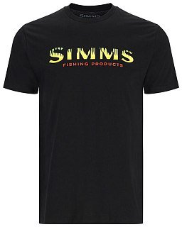 Футболка Simms Logo T-Shirt Black - Neon