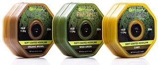 Поводковый материал Ridge Monkey RM-Tec soft coated hooklink 25lb 20м weed green - фото 2