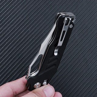 Нож SRM 238X-GB сталь D2 рукоять Black G10 - фото 4