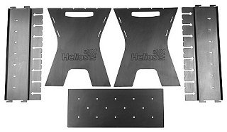 Мангал Helios сборный Жарыч 1,5мм 490х330х400мм  - фото 2