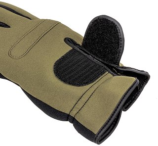 Перчатки Helios Catcher рыбацкие неопрен хаки - фото 8