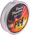 Шнур Power Phantom PE4 110м 0.8 0.14мм 6.8кг multicolor