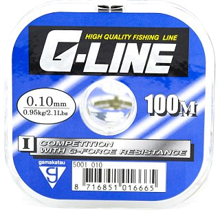 Леска Gamakatsu G-Line competition 0,10мм 100м - фото 1
