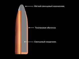 Патрон 243 Win RWS Teilmantel Spitz Soft Point 6,5г 1/20 - фото 3