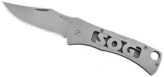 Нож SOG Micron ll складной сталь 420 рукоять нерж. сталь - фото 1