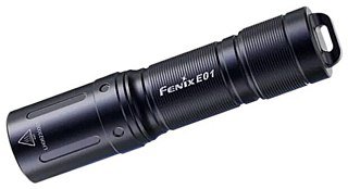 Фонарь Fenix E01 V2.0 черный 100 люмен - фото 1