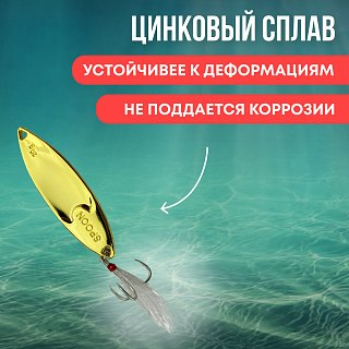 Блесна Riverzone Live Bait 20гр 67мм gold - фото 2