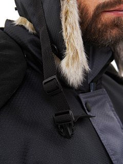 Шапка-ушанка Huntsman Полюс серый/черный  - фото 9