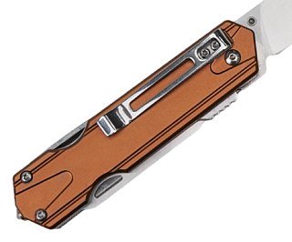 Нож Sanrenmu 7117LUX-LY-T5 складной сталь 12C27 Matte coppery brown - фото 5