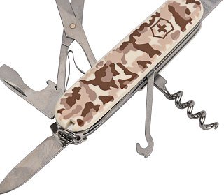 Нож Victorinox 91мм 15 функций камуфляж пустыни - фото 5