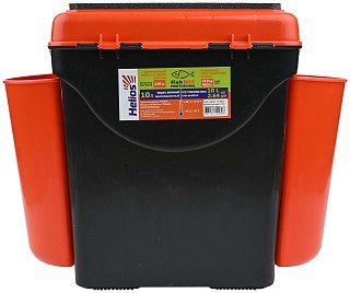 Ящик зимний Helios Fish box 10л односекционный оранжевый - фото 1