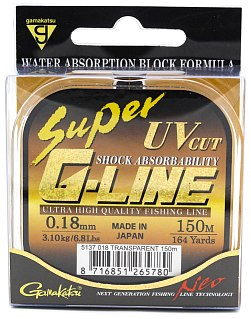 Леска Gamakatsu Super G-Line neo clear 0,18мм 150м