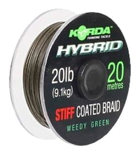 Поводковый материал Korda Hybrid stiff weed green 20м 20lb