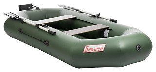 Лодка Тонар Шкипер А260нт надувное дно транец зеленый - фото 1
