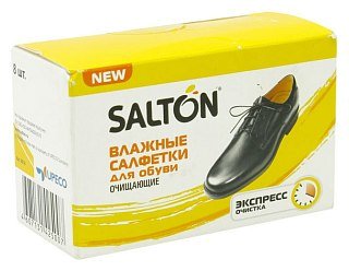 Очищающие салфетки Salton для кожаной обуви 12шт